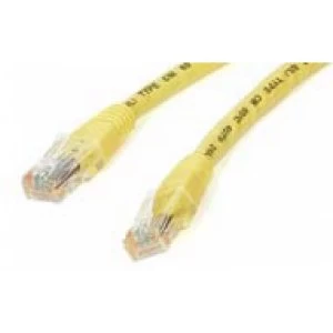 StarTech 2.13m Cat6 Molded UTP Gigabit RJ-45/RJ-45 Network Patch Cable (Yellow)