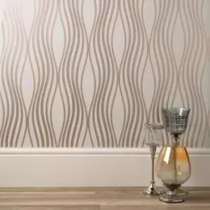 Quartz Wave Rose Gold Wallpaper Rose Gold