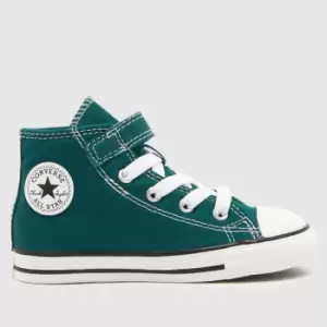 Converse Green All Star Hi 1v Boys Toddler Trainers