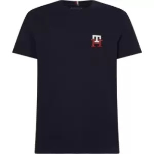 Tommy Hilfiger Essential Monogram Tee - Blue