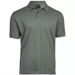 Tee Jays Mens Luxury Stretch Pique Polo Shirt (S) (Leaf Green)