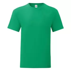 Fruit Of The Loom Mens Iconic T-Shirt (XL) (Kelly Green)