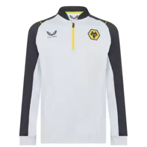 Castore Wolves quarter Zip Top Mens - White