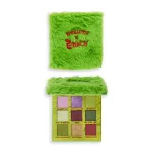 The Grinch x Makeup Revolution Mean One Eyeshadow Palette