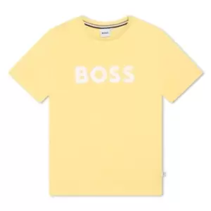 Boss Boss Large Logo T-Shirt Juniors - Yellow