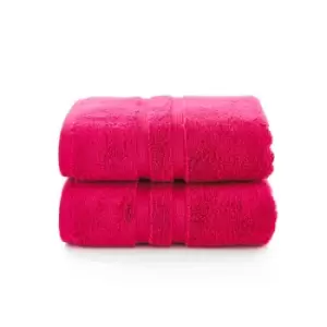 The Lyndon Company Chelsea 2 Pack Hand Towel - Magenta