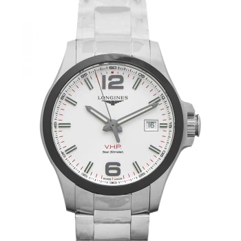 Conquest V.H.P. Quartz Silver Dial Mens Watch