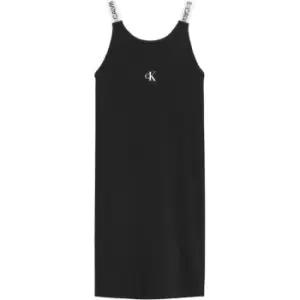 Calvin Klein Jeans Tape Logo Dress - Black