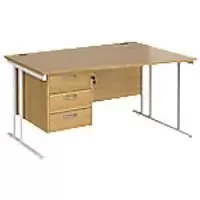 Dams International Wave Desk MC14WRP3WHO 1,400 x 725 x 800 - 990 mm