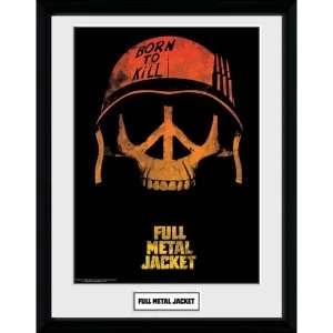 Full Metal Jacket Skull Framed Collector Print