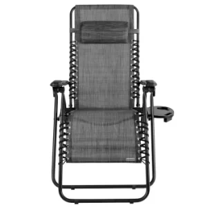 Sun Lounger High Back Anthracite Reclining