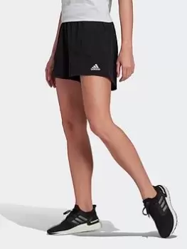 adidas Heat.rdy Training Shorts, Black/White, Size L, Women