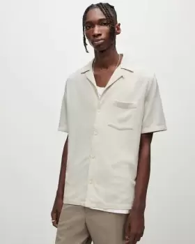 AllSaints Cudi Linen Blend Shirt