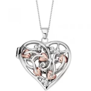 Clogau Fairy Heart Locket Necklace 3STFLP1