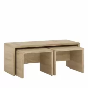 Belgravia Wide Nest of Tables, Oak