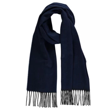 Howick Herringbone Plain Scarf - Navy