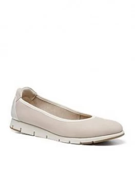 Hotter Natural Ballerina Shoe - Ivory, Ivory, Size 3, Women