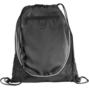 Bullet The Peek Drawstring Cinch Backpack (35.5 x 43.1cm) (Solid Black)