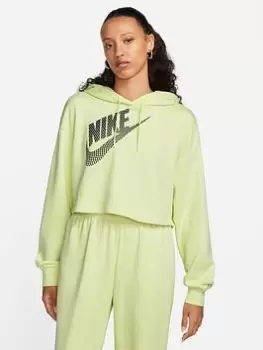 Nike NSW Crop Hoodie - Green, Size XL, Women