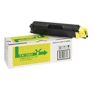 Kyocera TK580Y Yellow Laser Toner Ink Cartridge