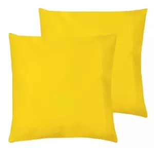 Plain Outdoor Twin Pack Cushion Yellow