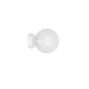 Rossi White Wall Lamp with Clear Glass Shades, 1x E18