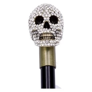 Jewelled Skull Grin Swaggering Cane