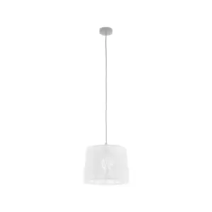 Hanging Ceiling Pendant Light White Pretty Trees 1 x 60W E27 Feature Lamp