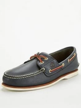 Timberland Leather Boat Shoes - Blue