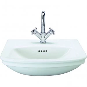 Wickes Belize Ceramic Semi Recessed Basin - 560mm