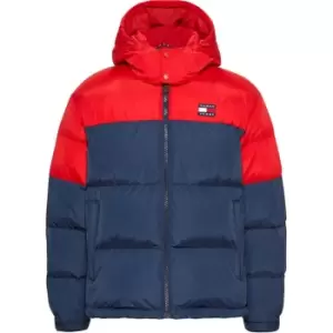 Tommy Jeans Tjm Alaska Colorblock Puffer - Red