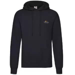 Fruit of the Loom Mens Vintage Logo Hoodie (M) (Deep Navy)