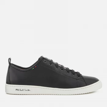 Paul Smith Mens Miyata Leather Low Top Trainers - Black - UK 10 - Black