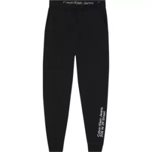 Calvin Klein Jeans Ck Address Logo Hwk Pant - Black