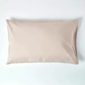 Natural Linen Housewife Pillowcase, Standard - Natural - Homescapes