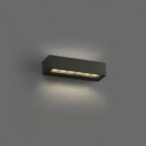 Faro DORO-13 - Integrated LED Up Down Lighter Outdoor Wall Light Grey, 3000K, IP65