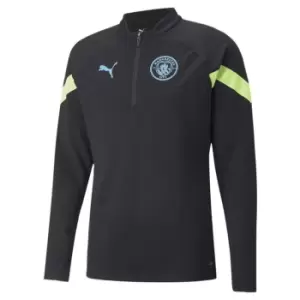 Puma MCFC quarter Training Top Mens - Black