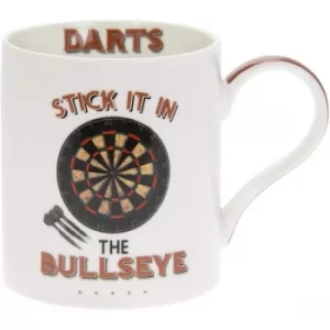 Darts Fine China Mug By Lesser & Pavey