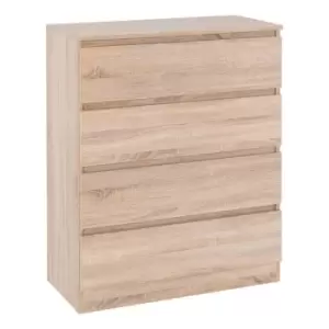 Seconique Malvern 4 Drawer Chest - Sonoma Oak Effect