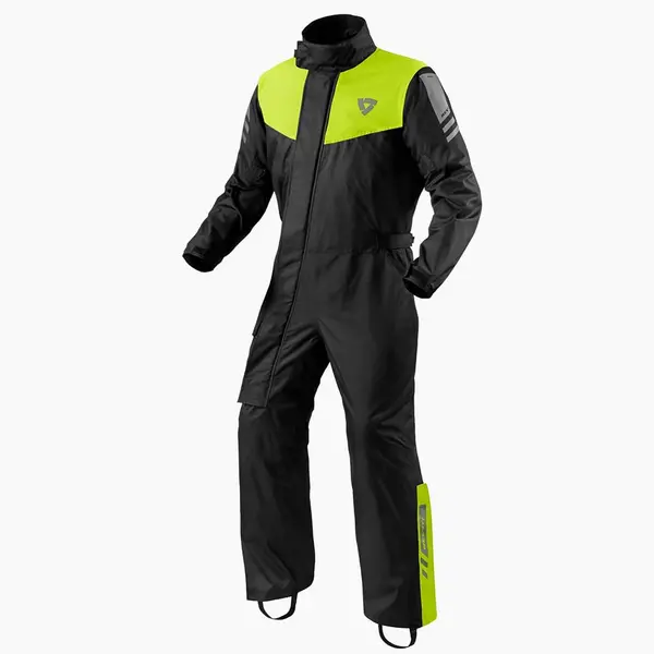 REV'IT! Rain Suit Pacific 4 H2O Black Neon Yellow Size S