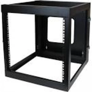 Startech 12u 22" Depth Hinged Open Frame Wall Mount Server Rack