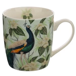 Peacock Porcelain Mug