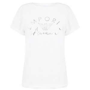 Emporio Armani Logo T-Shirt White Size L Men