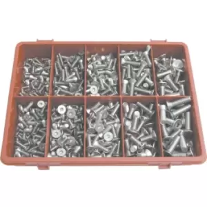 Qualfast Metric Skt Countersunk Head Screw Kit A2 AVG-410PC