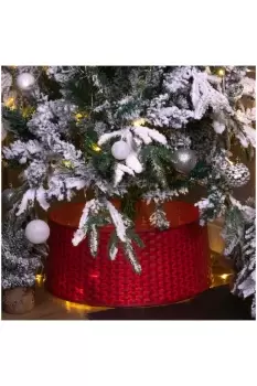 Rattan Style Red Tree Skirt