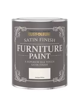 Rust-Oleum Satin Furniture Paint Antique White 750Ml