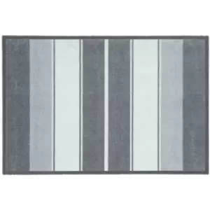 Washamat Recylon Design Tonal Stripes Mat 75X50Cm - Grey