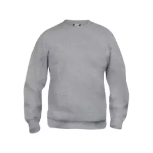 Clique Unisex Adult Basic Round Neck Sweatshirt (S) (Grey Melange)