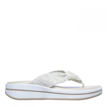 Skechers Upgrades Island Vibe Womens Flip Flops - White