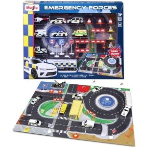 Fresh Metal Emergency Force Playset With Playmat